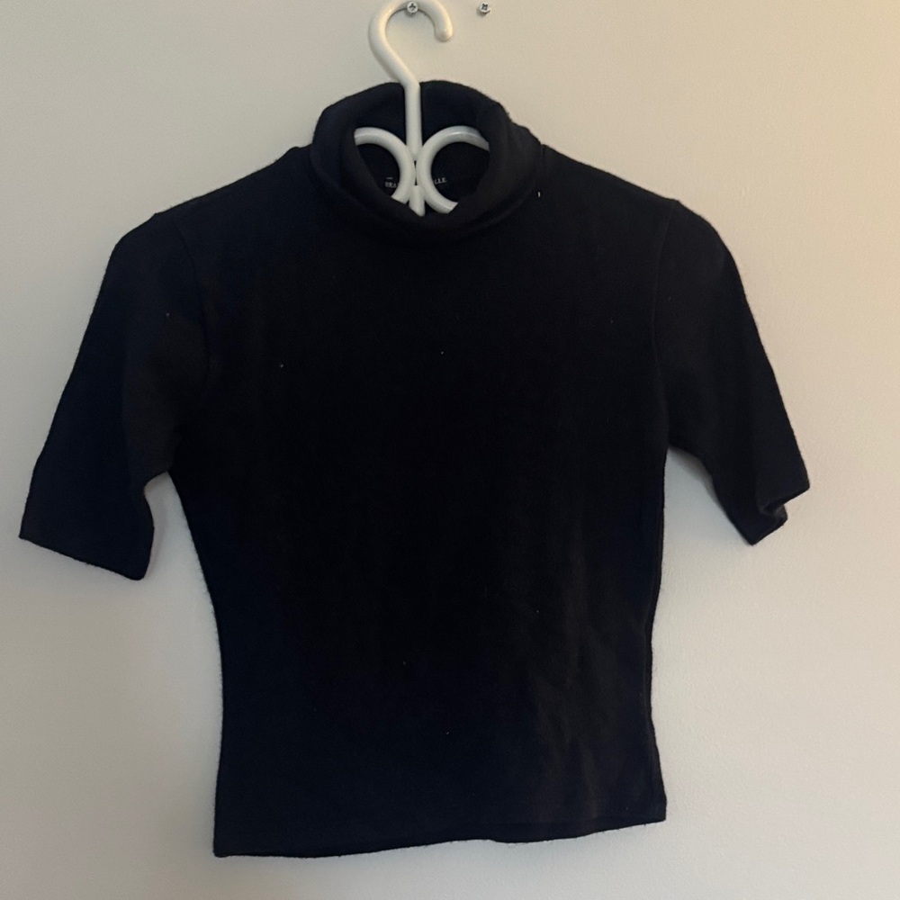 Brandy Melville Turtle Neck Top -Navy Blue